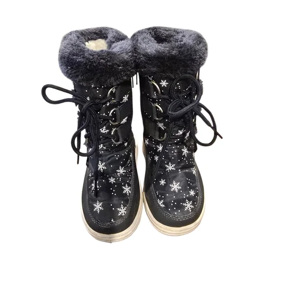 Fantiny Snowflake Toddler BLUE Boots Size UK 24 US 8 - Picture 2 of 5